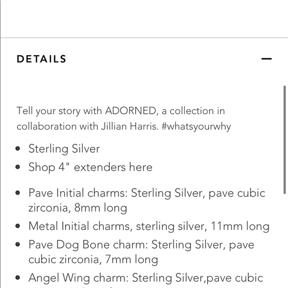 Pavé ‘C’ Charm - Picture 3 of 3